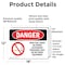 Signmission Open Fuel Tanks No Power Danger Sign, Vinyl Decal, 18in W x 12in L, 2PK OS-2PACK-DS-D-1218-L-1926 - alternate 4